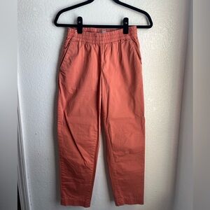Everlane Pull-on Style Pants Stone Wash Peach Orange